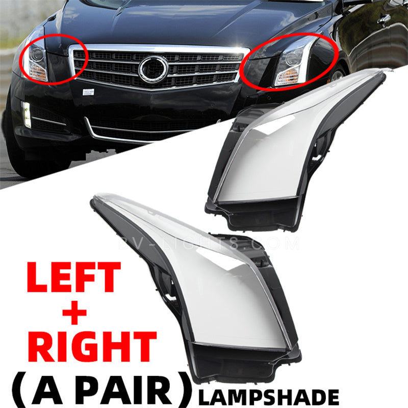 Cadillac ATS 2013 headlight cover glass  light  shell lamp lens housing