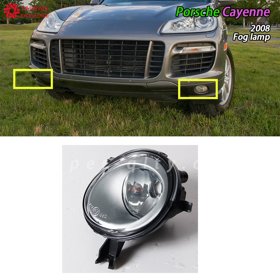 For Porsche Cayenne 2003-2010 Fog Lights Halogen Car Front Driving Fog Light Fog Lamp Headlight For Porsche Cayenne 2007-2010