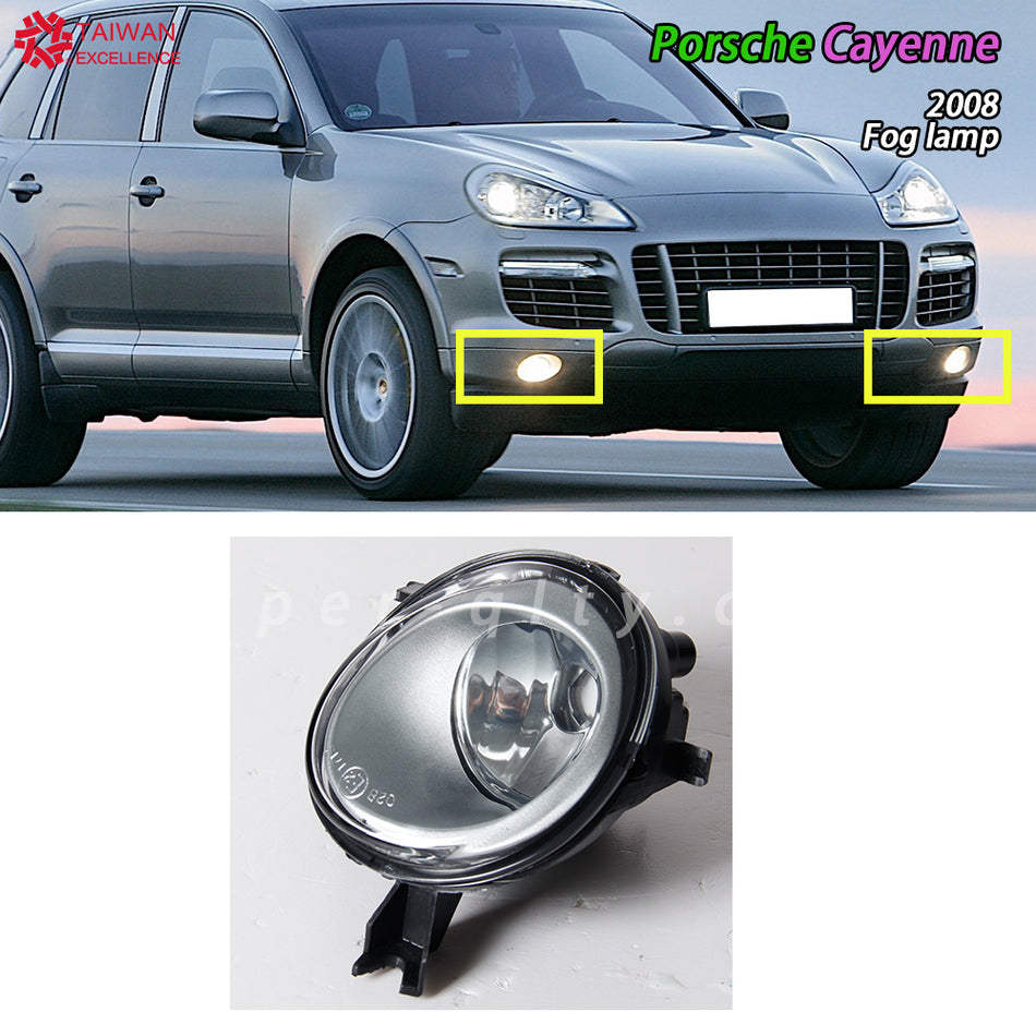 For Porsche Cayenne 2003-2010 Fog Lights Halogen Car Front Driving Fog Light Fog Lamp Headlight For Porsche Cayenne 2007-2010