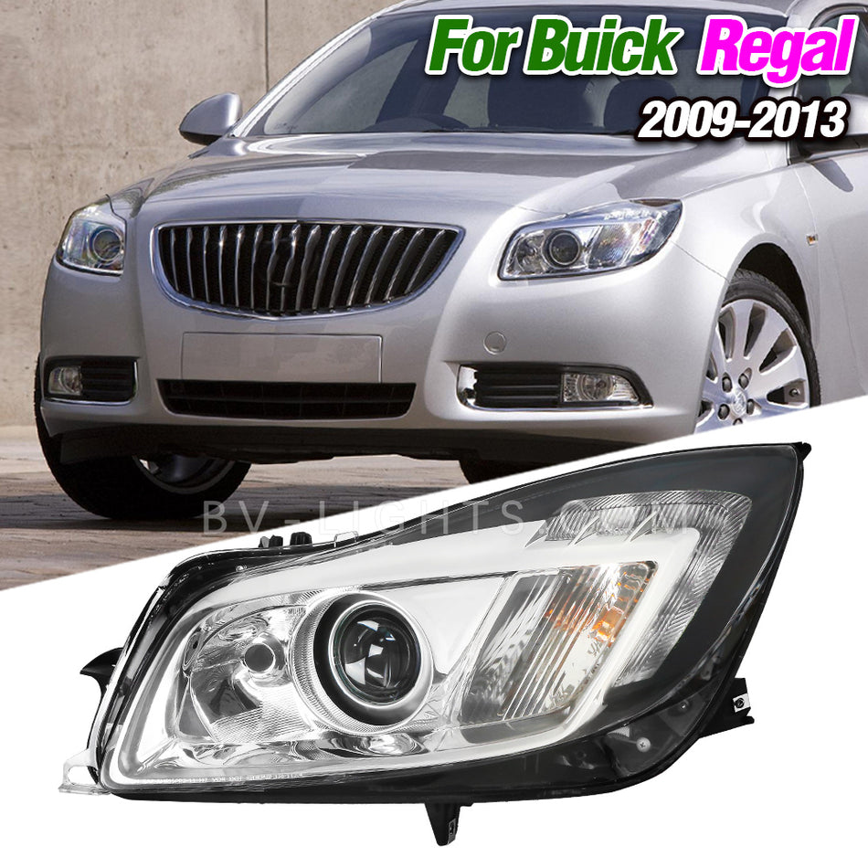 Modified headlight assembly for Buick Regal 2009-2013 Upgrade to the Latest Style LED headlight lamp  Daytime running light
