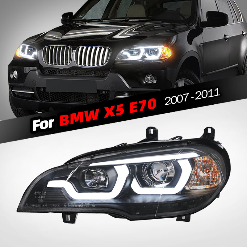 BMW X5/E70 2007-2011 Modified headlight LED headlights Daytime running light