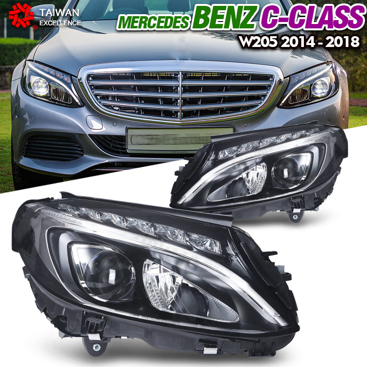 Mercedes Benz C-Class /W205 2014-2018 Headlight Head lamp  A2059067303 A2059067403 OE PARTS