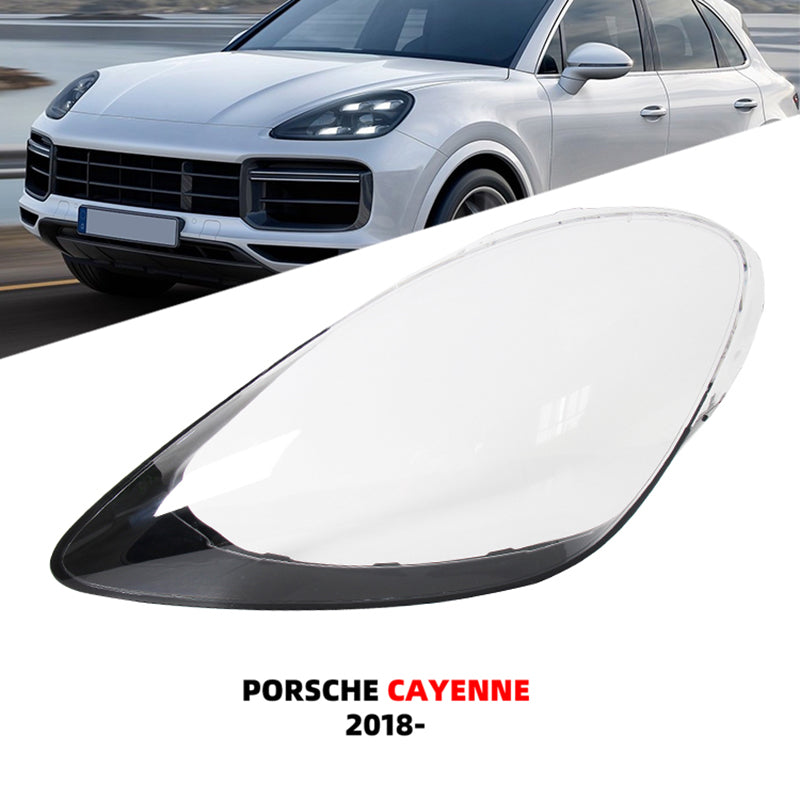 For Porsche Cayenne 2018-2021 Headlight Case Light Lamp Transparent Lampshade Lens Glass Cover Car Replacement