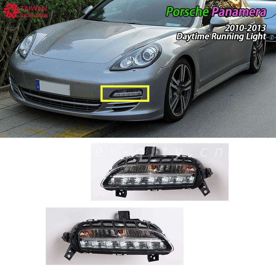 Fit For Porsche Panamera 970 DRL Daytime Running Light 2010-2013 LED Fog Lamp OE  L:97063108103 R:97063108203
