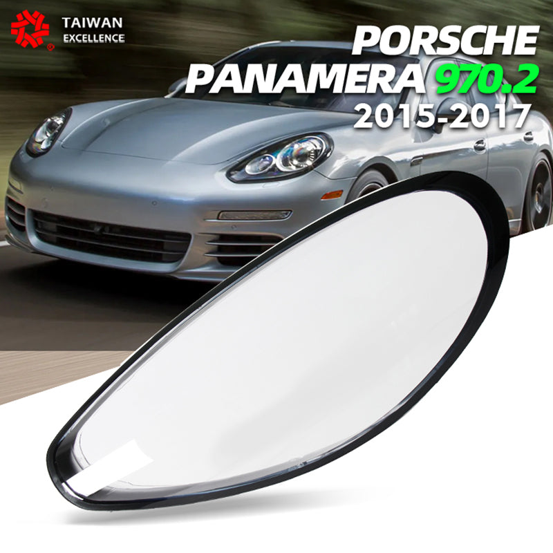 Clear Headlight Lens Covers (Left & Right) For Porsche Panamera 2010-2013 – Polycarbonate