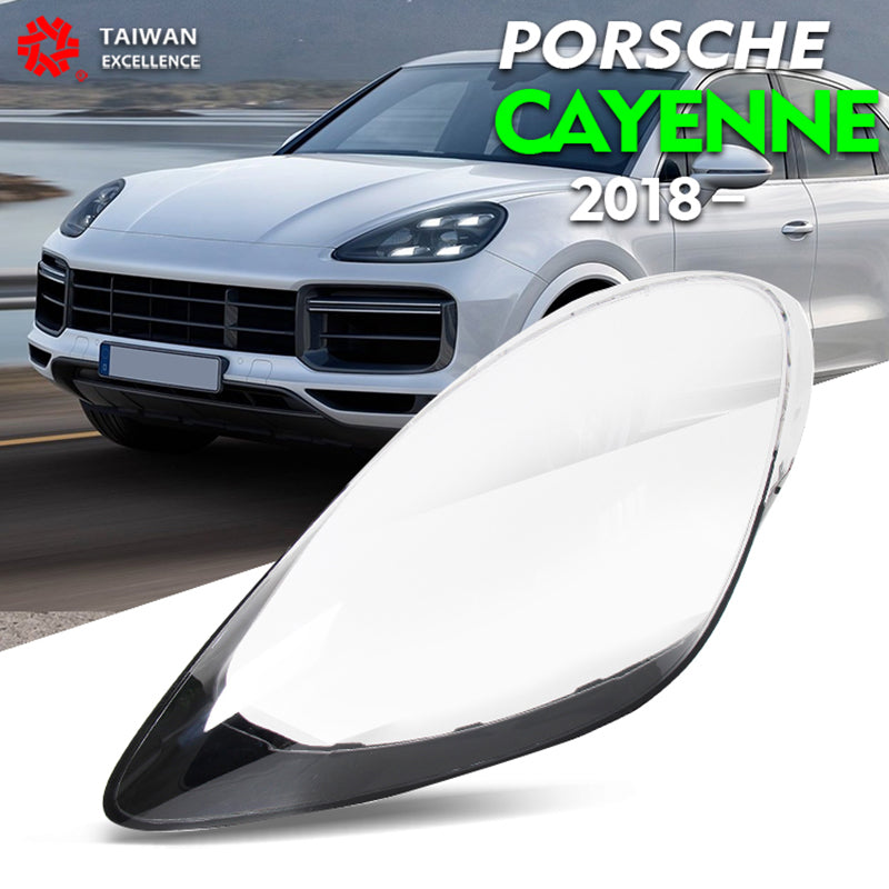 For Porsche Cayenne 2018-2021 Headlight Case Light Lamp Transparent Lampshade Lens Glass Cover Car Replacement