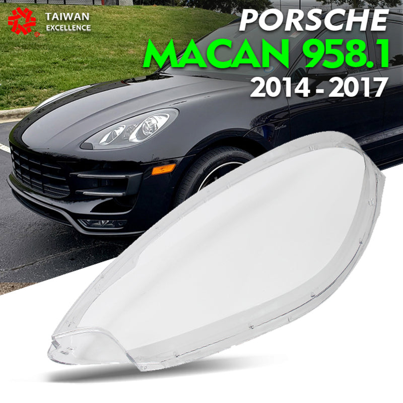 For Porsche Macan 2014-2017 958.1  Headlamp Lens Cover Headlight glass Shell Lamp Shade Transparent Lens Cover
