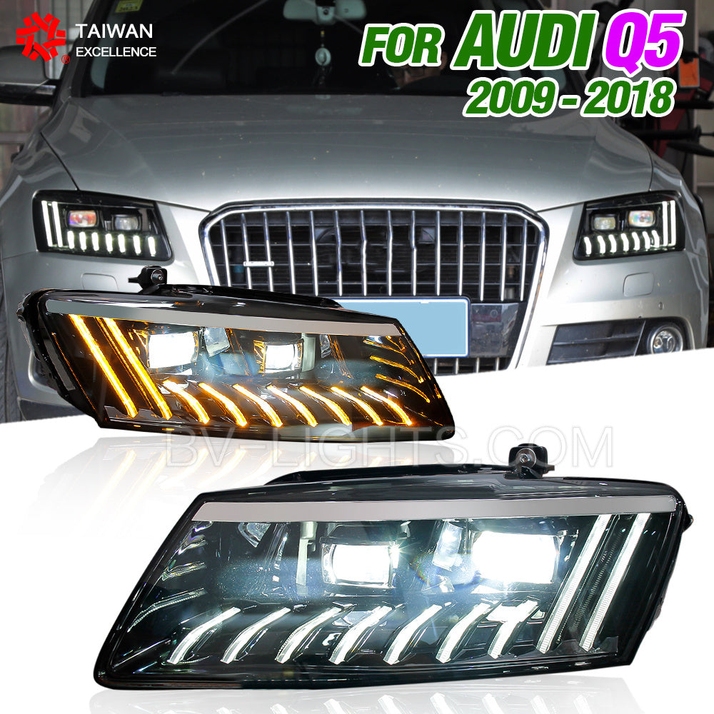 Modified LED headlight for Audi Q5 2009-2012 /2013-2018 Upgrade to the ...