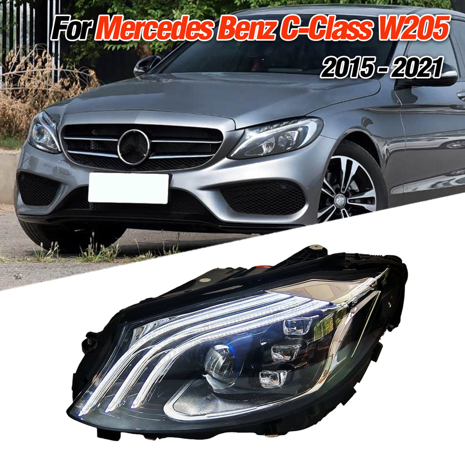 Mercedes Benz C class w205 2015-2021 headlight upgrade led headlight daytime running light