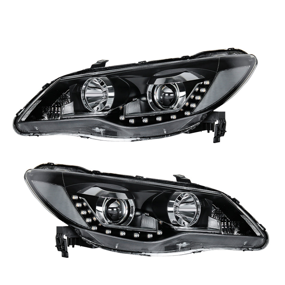 Honda Civic 2012-2015 Head Lamp 2006-2011 Ciimmo FD2 FD1 Modified headlights  LED DRL Turn Signal light
