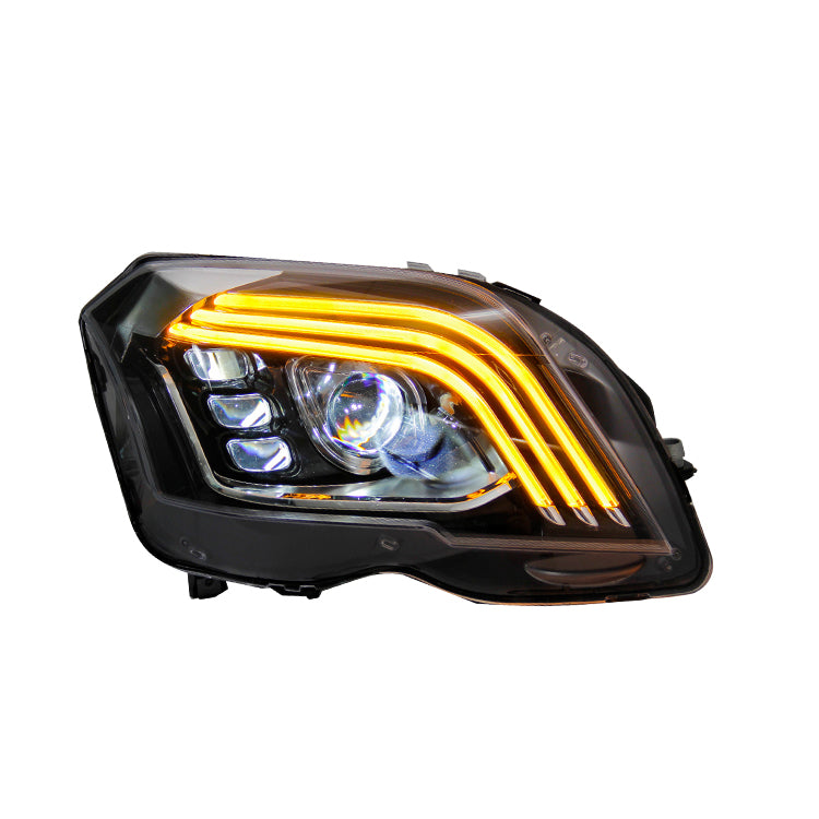 Mercedes-Benz GLK 2008-2012 Modified headlight assembly  Upgrade  LED headlights  led lens Daytime running light