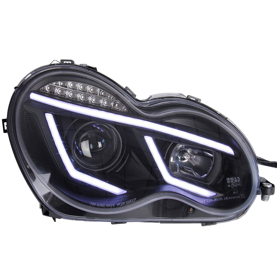 Mercedes Benz C-Class W203 2000-2006 Sedan upgrade LED Headlights  Turn Signal light