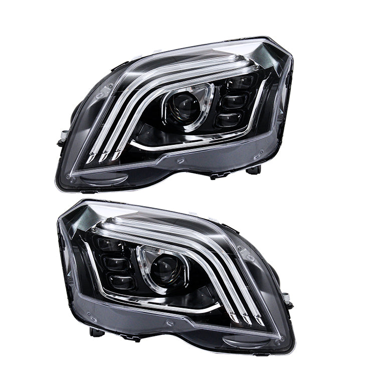 Mercedes-Benz GLK 2008-2012 Modified headlight assembly  Upgrade  LED headlights  led lens Daytime running light