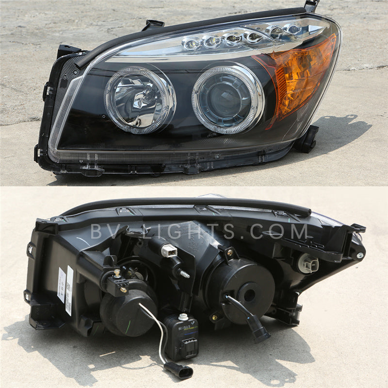 For Toyota RAV4 2006-2012 Upgrade to the Latest Style Modified LED headlight with Daytime running light led  lamp