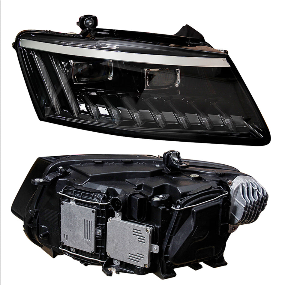 Audi Q5 headlight 2009-2012 /2013-2018 Upgrade to the Latest Style full led lamp Daytime running light