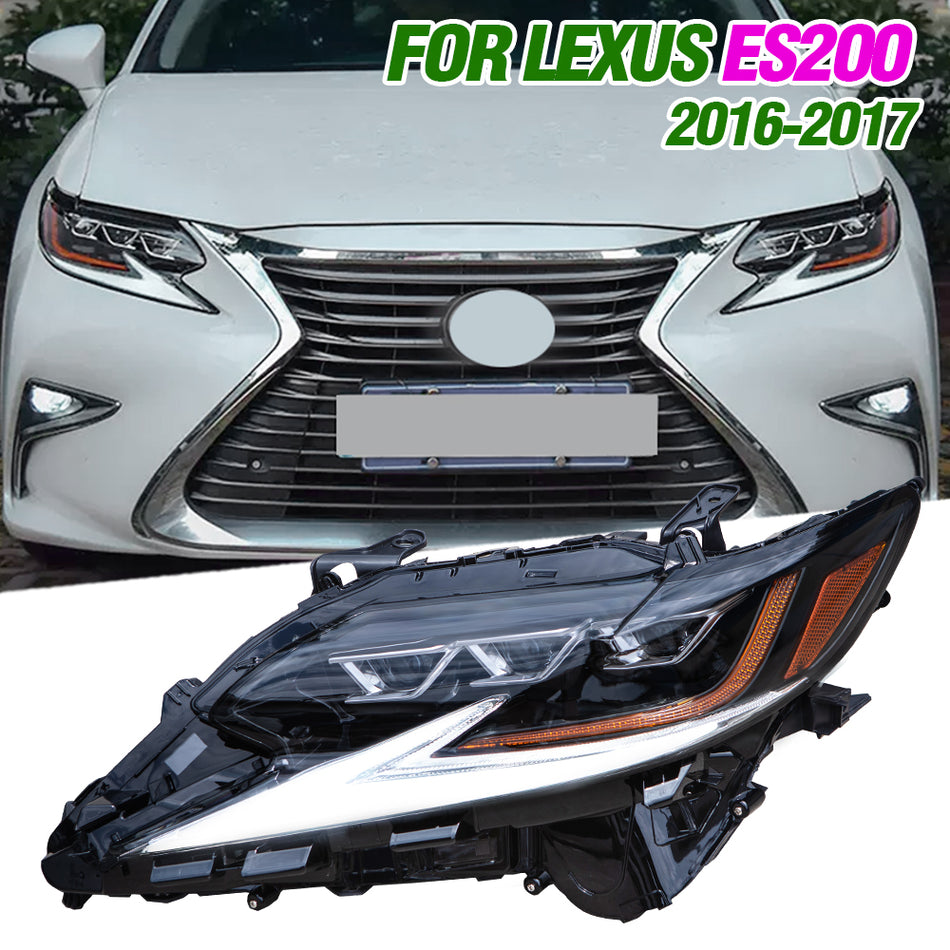 Modified headlight For Lexus ES  ES200  2016-2017 Upgrade LED Dual Projector Automotive Parts