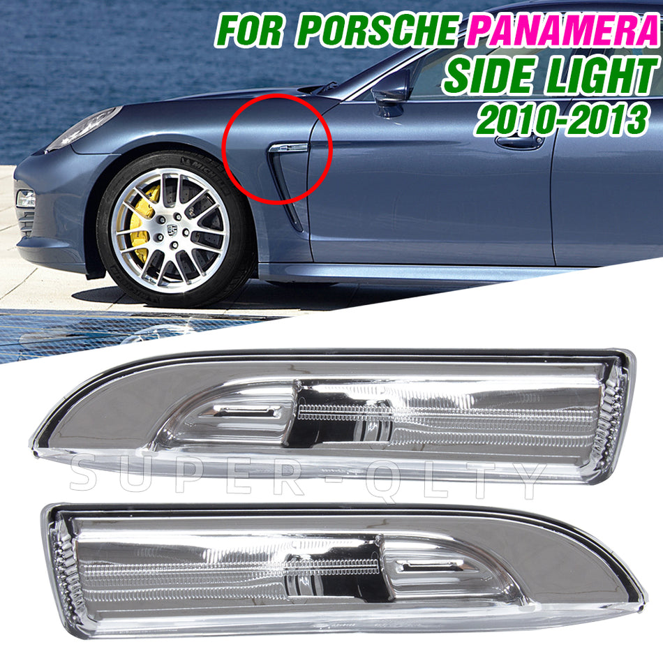 For Porsche Panamera 2010-2013 Car Front Side Fender Turn Singal Light Marker Lamp Leaf Side light