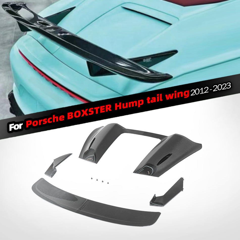 For Porsche Boxster 982 981 2012-2023 REAL Carbon fiber Rear Trunk Boot Spoiler Wing Lip