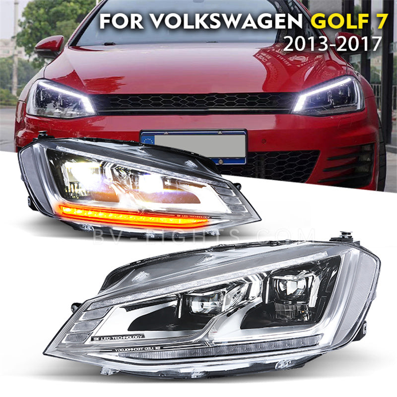 Volkswagen Golf 7 2013-2017 Modified headlight Upgrade LED lamp full led