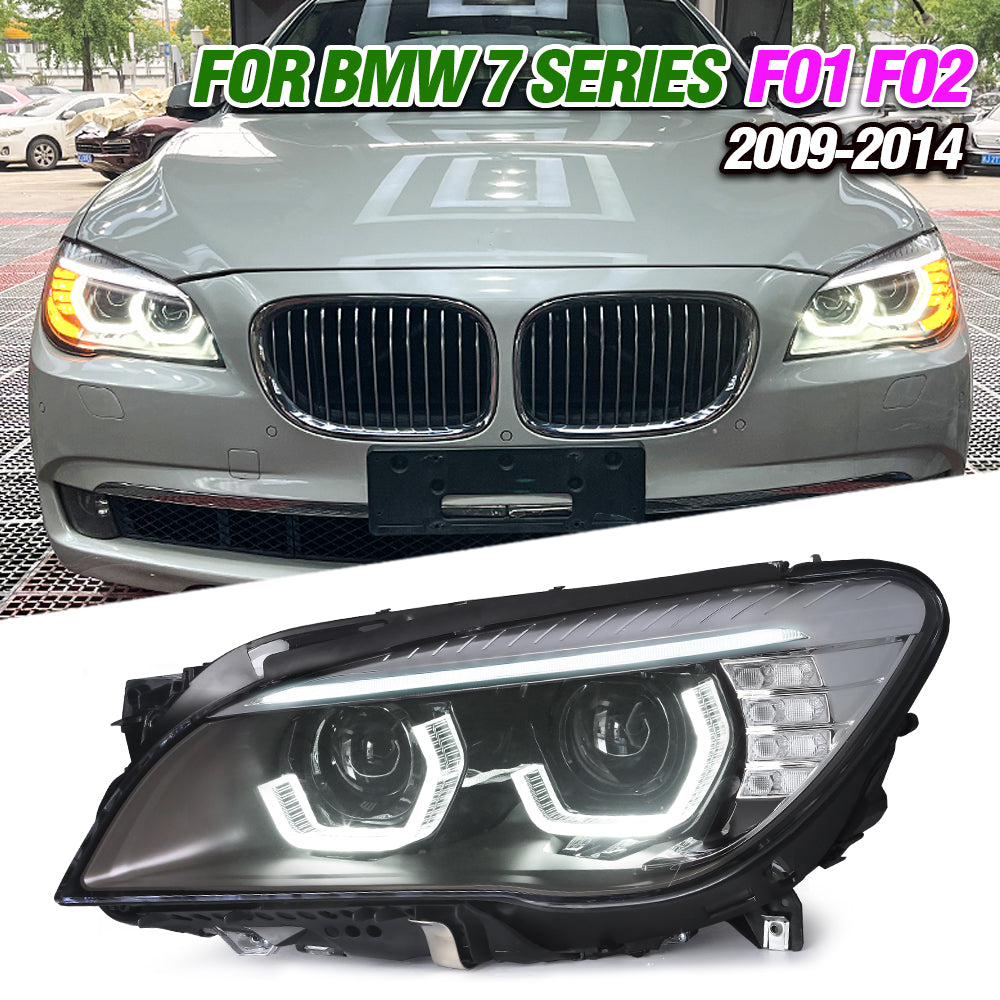 BMW 7 Series/730i/740i/750i/760i/F02 Headlights 2009-2014 Upgrade to t ...