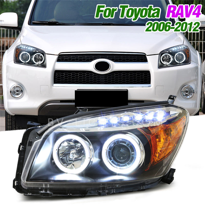 For Toyota RAV4 2006-2012 Upgrade to the Latest Style Modified LED headlight with Daytime running light led  lamp