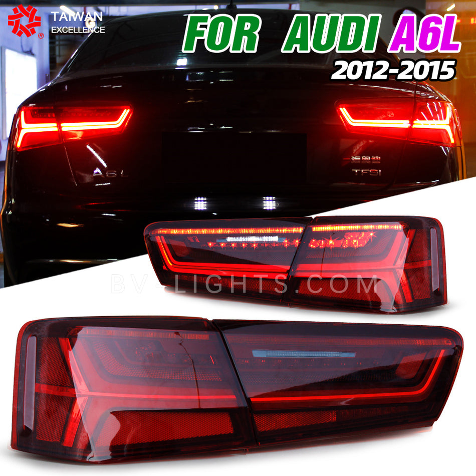 Modified rear lamp /taillamp for Audi A6L /S6 2012-2015 upgrade turn signal light