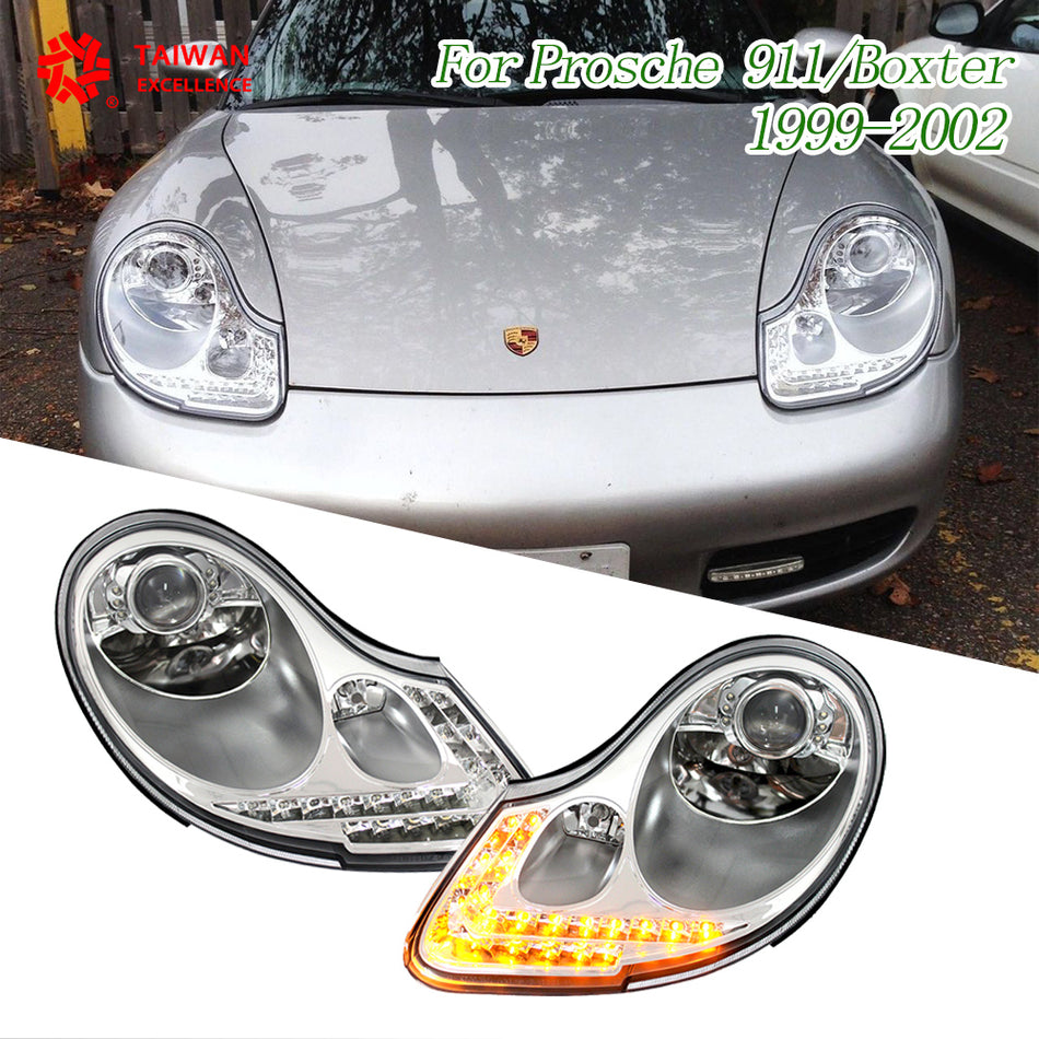 For Porsche Boxster 911 996 1999-2002(911 5.0 gen )/986  Modified LED headlight 1997-2004 1.0 gen