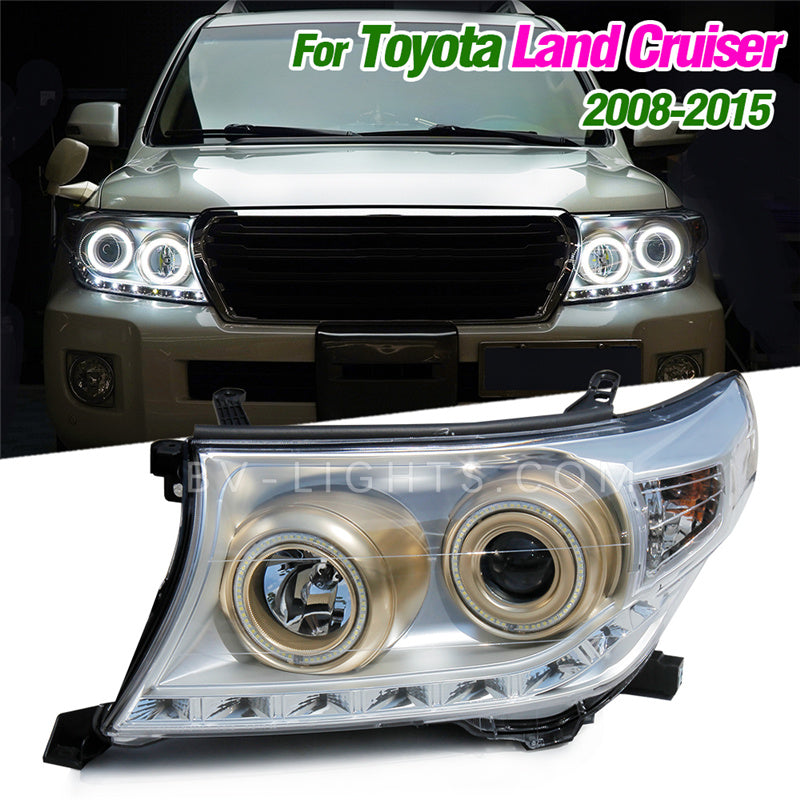 Toyota Prado Land Cruiser FJ200 2007-2015 Modified upgrade style LED headlight  with DRL light