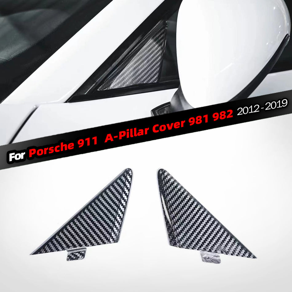 For Porsche 911 981 982 2012-2019 Upgraded carbon fiber A-pillar cover replacement parts