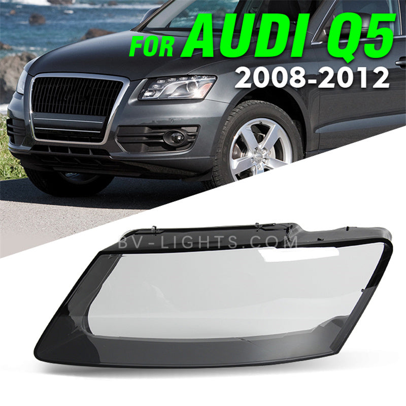 Audi Q5 2008-2012 Replace Original Lampshade  Headlamp Cover Transparent Lamp Shade Headlight Shell Lens