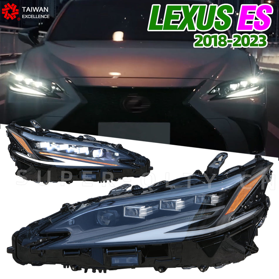 Modified headlight  For Lexus ES200 2018-2023 upgrade FULL LED  lights