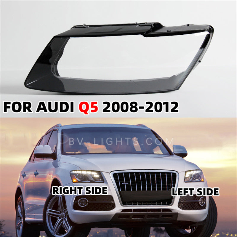 Audi Q5 2008-2012 Replace Original Lampshade  Headlamp Cover Transparent Lamp Shade Headlight Shell Lens