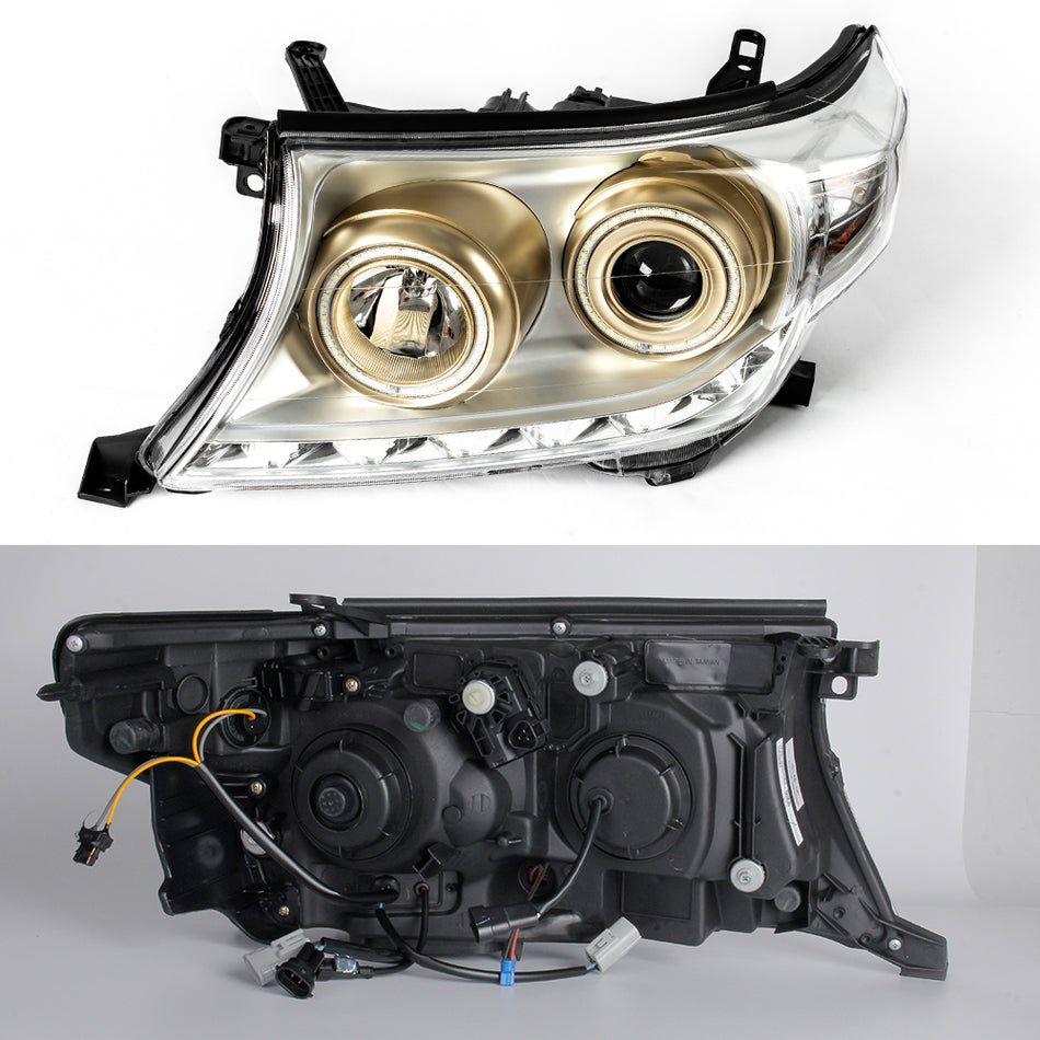 Toyota Prado Land Cruiser FJ200 2007-2015 Modified upgrade style LED headlight  with DRL light