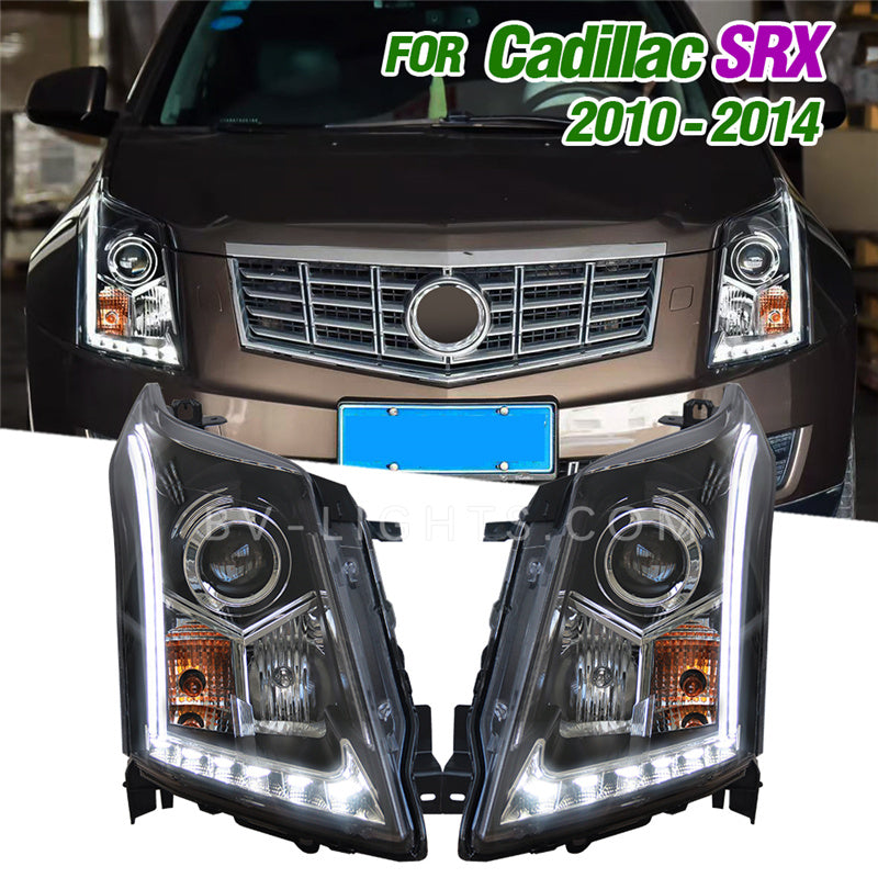 Cadillac SRX 2nd Gen 2010-2014 Modified headlight Upgrade to the Latest Style turn signal light Daytime running lamp