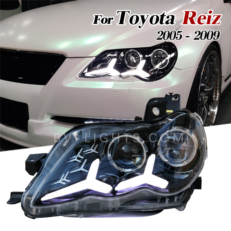 Toyota Reiz / Mark X 2004-2009 upgrade Headlight  Daytime running light full  LED Headlight lamp