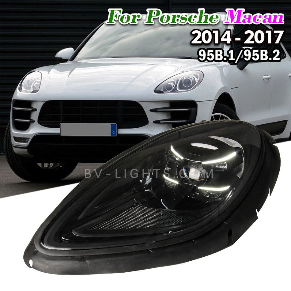 Porsche Macan with/without AFS 2014-2017 upgrade Modified LED headlight  plug and play Daytime running light