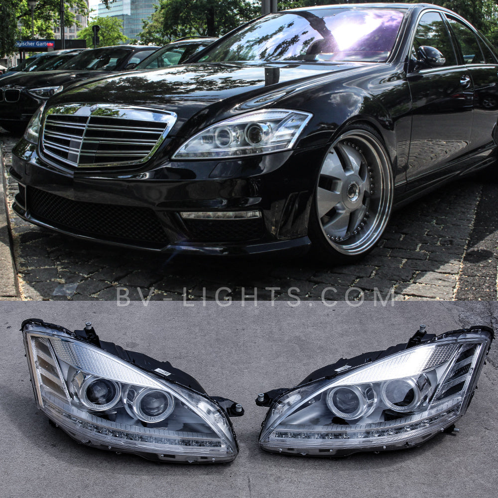 Modified LED Headlight for Mercedes Benz S class S350 W221 2006-2009 E –  BV-lights