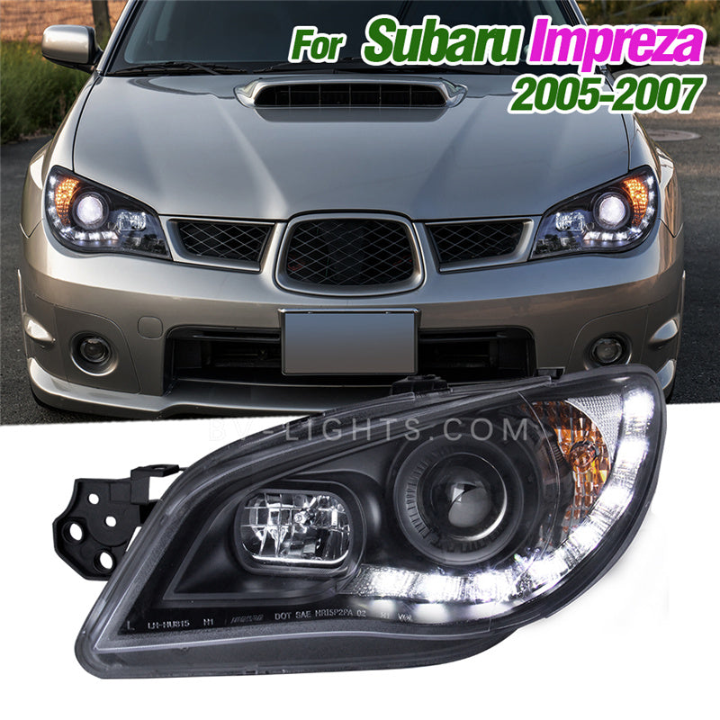 Subaru Impreza WRX/GDF/GDG 2005-2007 Modified headlight Upgrade to the Latest Style led headlight  Daytime running light