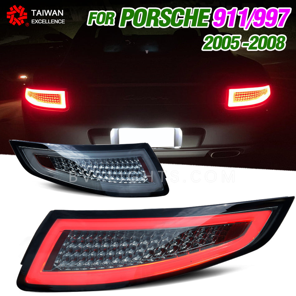 For Porsche 911/ 997 Tail Lights 2005-2008 LED Tail Light DRL Signal Brake Tail Lamp