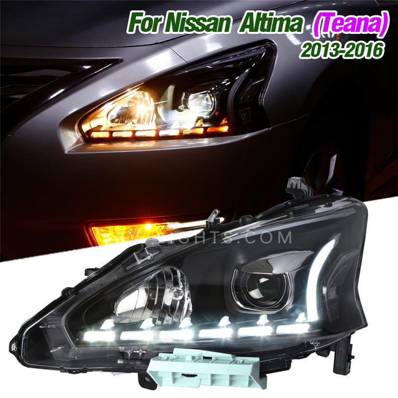 Nissan Altima TEANA 2013-2016 Modified headlight Upgrade to the Latest Style with Daytime Running lihgt