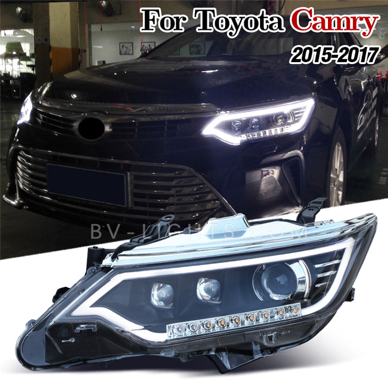 Toyota Camry 7.5th gen 2015-2017 Modified headlight upgrade Daytime running light  LED lamp