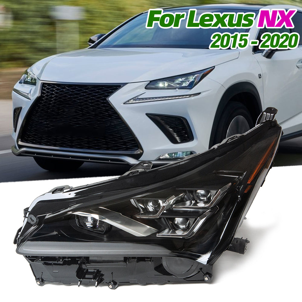 レクサスNXFスポーツ　左LEDヘッドライト Fit Lexus NX 2015-2020 upgrade LED Headlight daytime light 2pcs