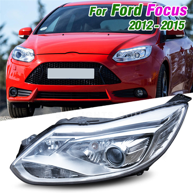 Ford Focus 2012-2015  modified Headlights LED Head lamps Upgrade style lights led bulbs