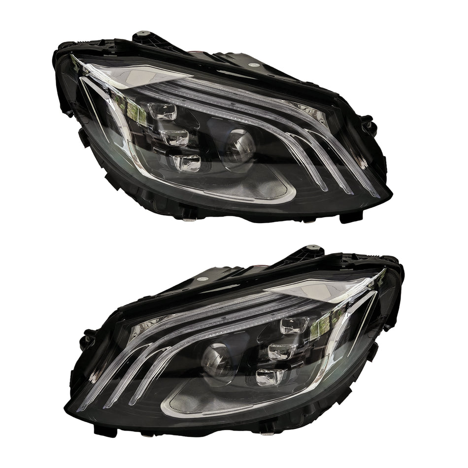 Mercedes Benz C class w205 2015-2021 headlight upgrade led headlight daytime running light