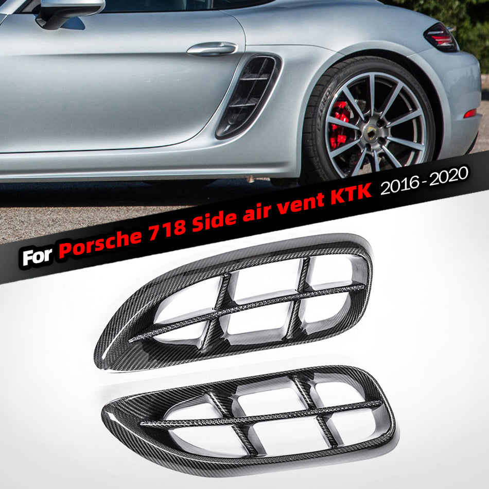 Porsche 718 TKT 2016-2020 model modified upgrade carbon fiber side air vent