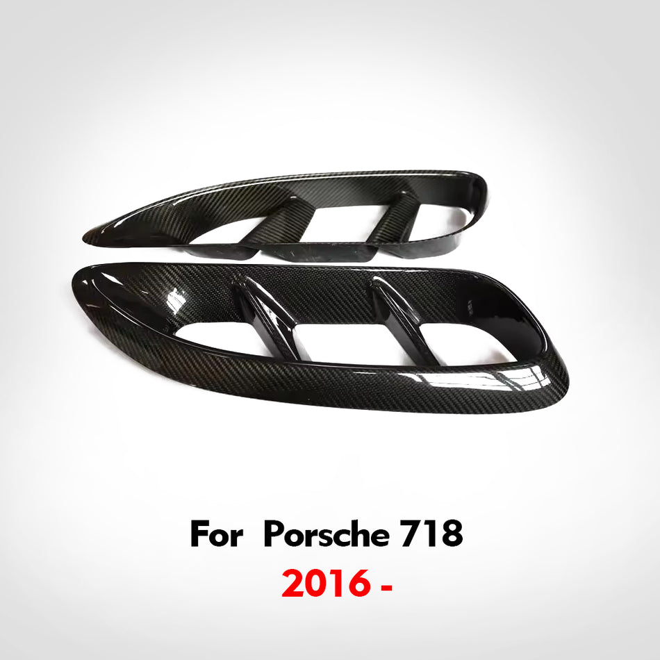 Porsche 718 2016 -2020  Upgraded real carbon fiber side air vents replacement parts