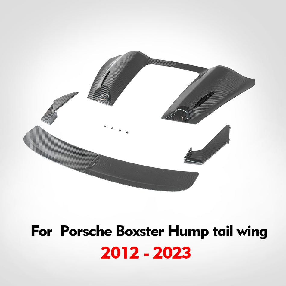 For Porsche Boxster 982 981 2012-2023 REAL Carbon fiber Rear Trunk Boot Spoiler Wing Lip