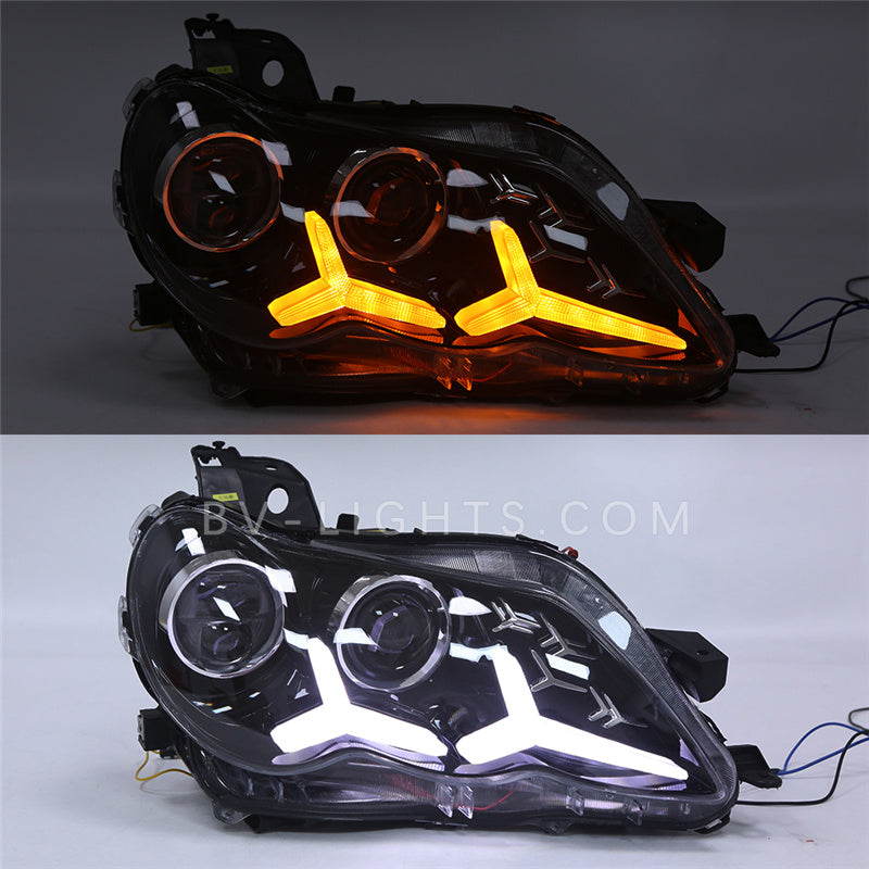 Toyota Reiz / Mark X 2004-2009 upgrade Headlight  Daytime running light full  LED Headlight lamp