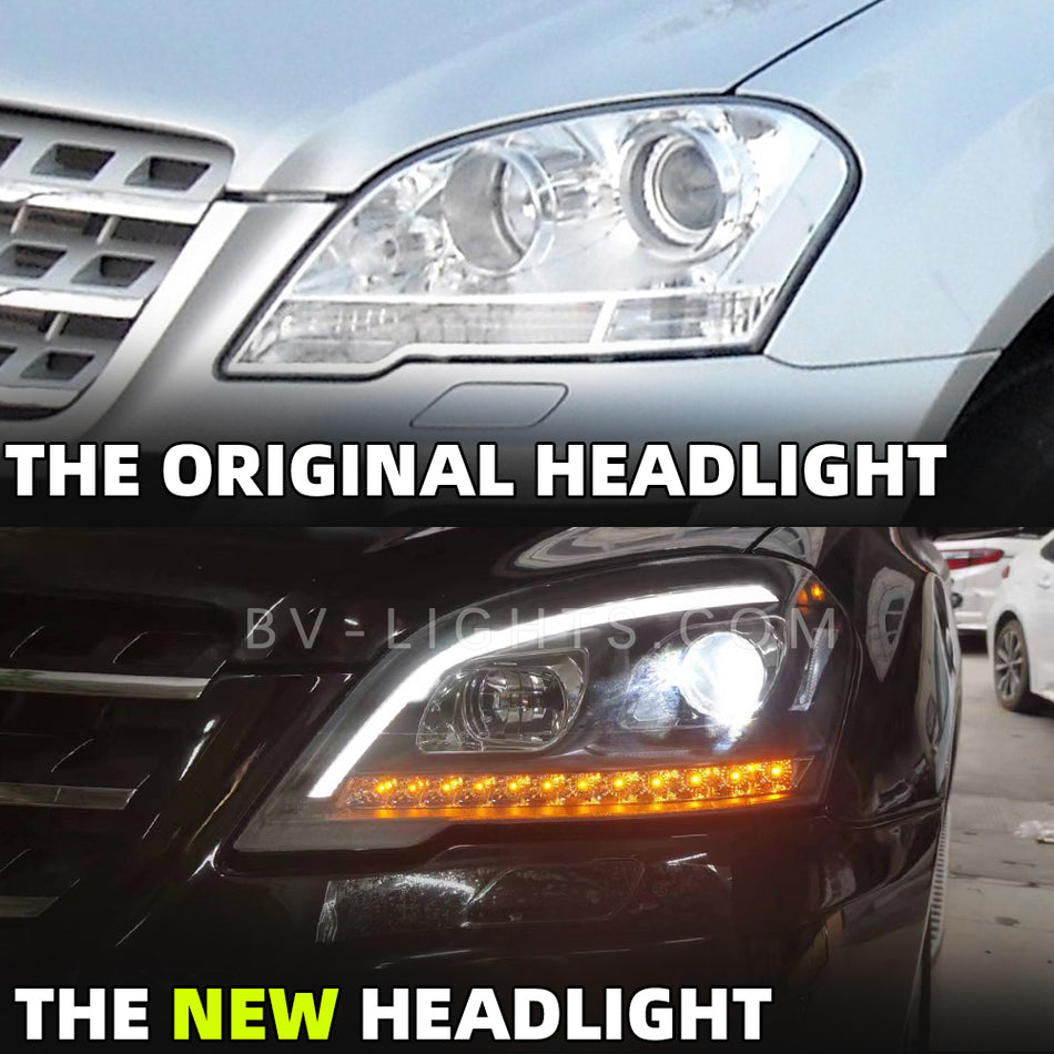 Mercedes Benz M-Class W164 Headlights 2009-2011 LED Headlight Car Styling Head Lamp DRL Signal auto Accessories