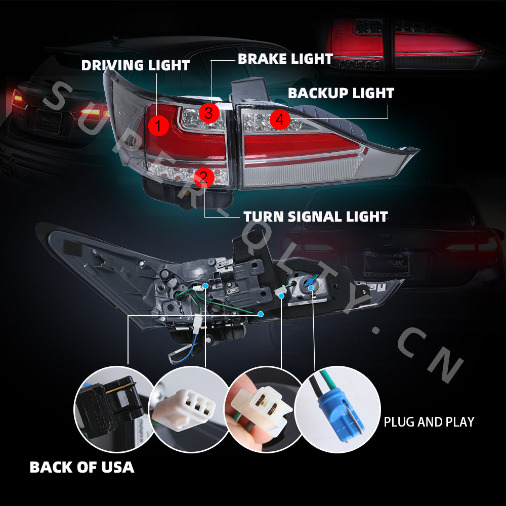 For LEXUS CT200H tail light Eagle eyes ct200h taillights 2011-2016